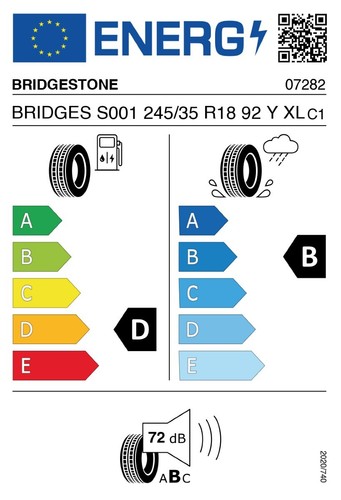 Pneumatici Auto Estivi 245/35 R18 92Y Bridgestone Potenza S001 Runflat DotRecent - Foto 2 di 3