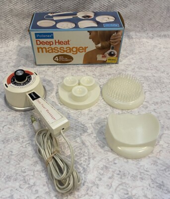 Pollenex Vintage Pollenex Deep Heat Hand Held Electric Massager with 3 ...