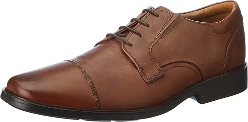 Scarpe Oxford Clarks uomo Clarkslite cravatta pelle marrone eleganti
