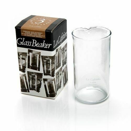 2 X Cafetiere Replacement Pyrex Glass Beaker 3 Cup in Boxes for sale