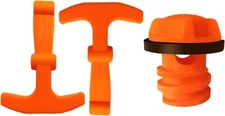 MANWU Cooler Drain Plugs Lid T Latch Straps Handles Replacement for Orange 