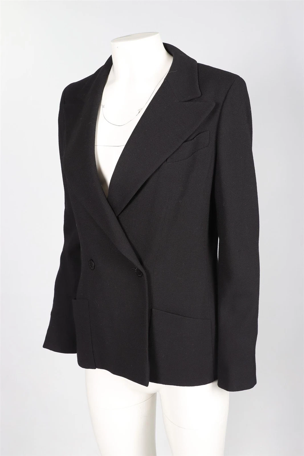 CHANEL BLAZER LANA NERO 2003 FR 40 UK 12
