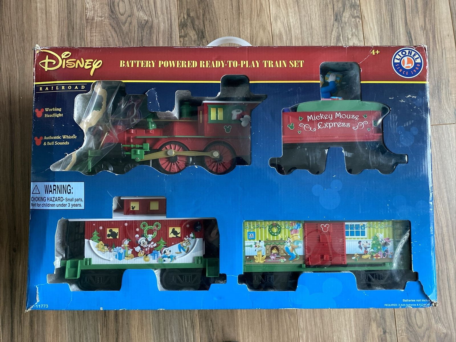 Disney Mickey Mouse's Christmas Express Ready-To-Play O-Gauge Lionel Train Set