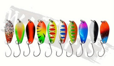 Topp Spoon Set 10x Spoon 2,5 Gramm Forelle Trout Barsch Kunstköder Spinnfischen