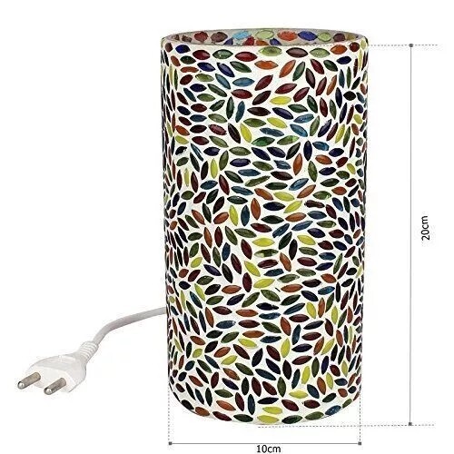 Luz de mesa artesanal artística acento cultural único para el hogar y de larg... - Imagen 2 de 4