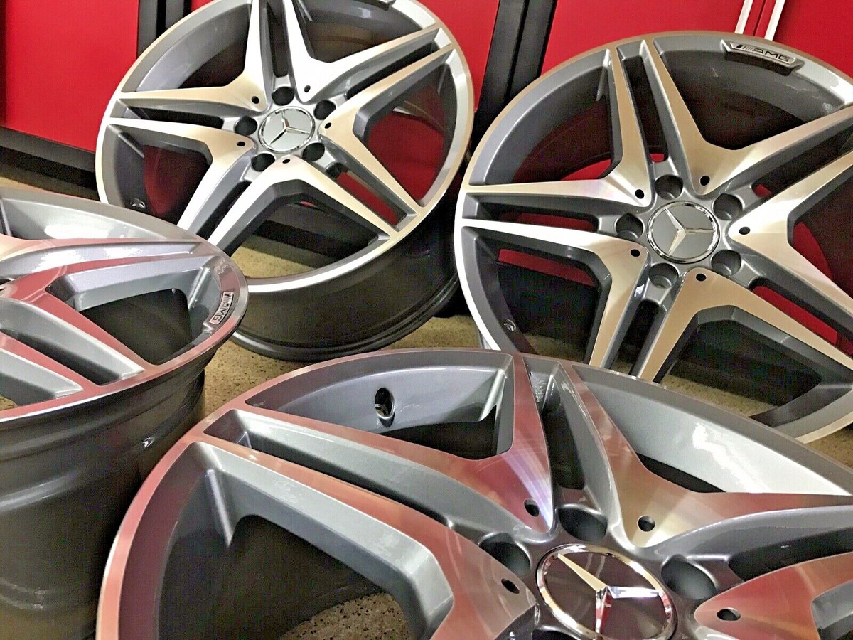 MERCEDES 19 INCH RIMS WHEELS SET4 NEW 19/8.5 19/9.5 FITS E550 E500
