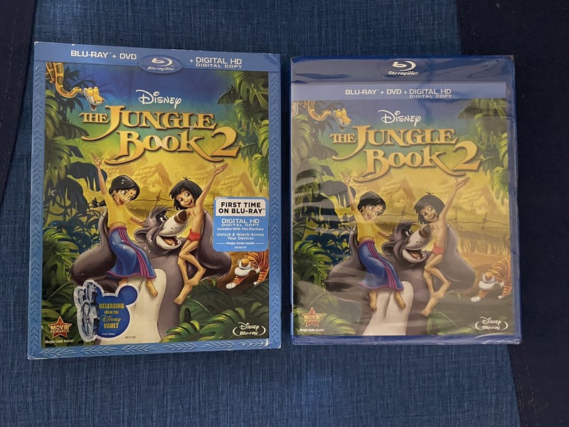 Jungle Book 2 (Blu-ray + DVD + Slipcover, 2-Disc Set) No Digital LIKE NEW!