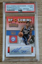 2017 PANINI CONTENDERS UP AND COMING AUTO BRONZE MARKELLE FULTZ /25 PSA 9