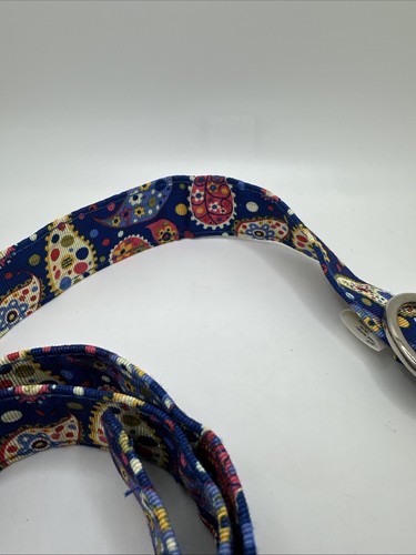 Tommy Hilfiger Belt Paisley Blue Adjustable One Size Unisex - Picture 3 of 6