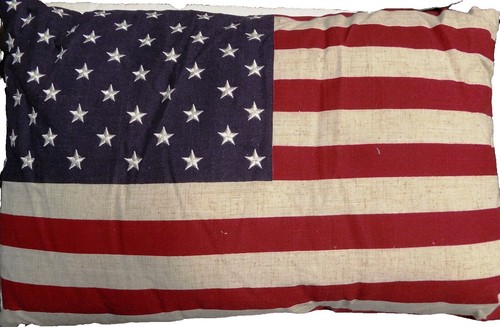 Bandera Americana De Nailon 48x24 Pulgadas – Estrellas Bordadas – Decoración Patriótica 4 De Julio