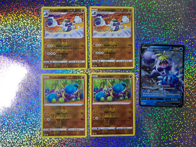 Pokemon TCG Crabominable: Ultra Rare 076/264 V; Reverse Holo 085/198 (x2)