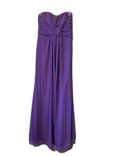 purple long bridesmaid dresses size 2