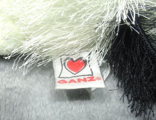 Ganz Webkinz Lil Kinz B&W Cheeky Dog Plush Stuffed Animal HS192 No Code - Picture 9 of 12
