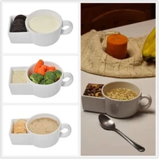 Matched Pair (2) Home-X Personal Porcelain Dip & Chip Dishe Sets - SKU #62466