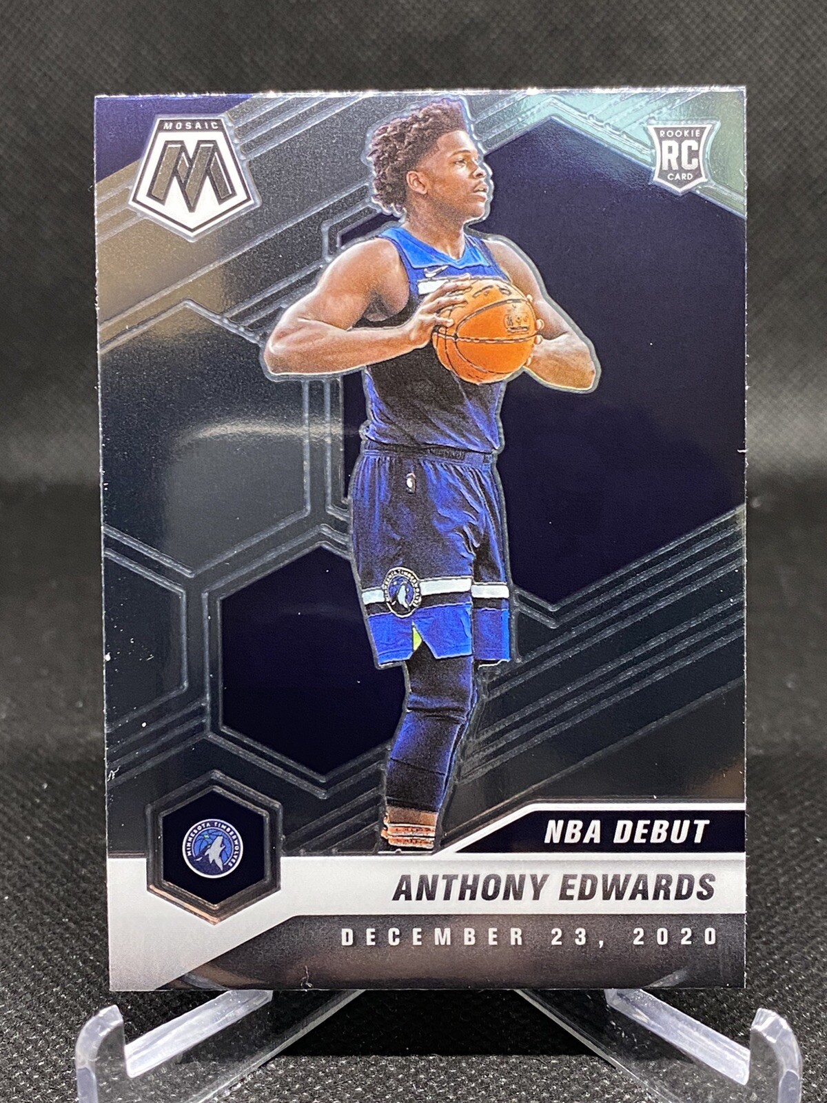 2020-21 Mosaic Anthony Edwards NBA Debut Rookie Card Timberwolves