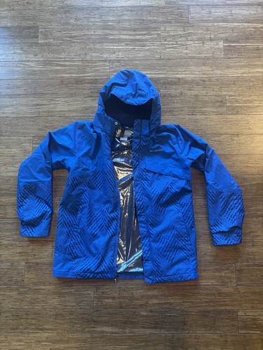Columbia Omni-Tech Interchange Jacket Youth XL Blue & Black - Picture 3 of 6