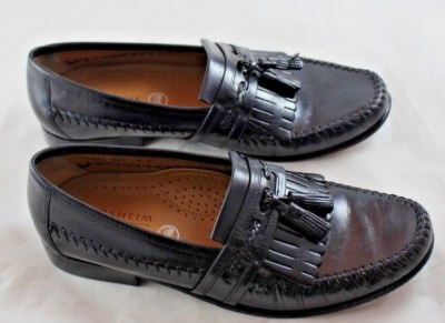 FLORSHEIM BIO COMFORT Mens Black Leather Tassel Kiltie Dress  display picture 1