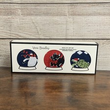 Vera Bradley Gift Set Christmas Socks 3 Pairs Holiday Snow Globe Motifs NWT