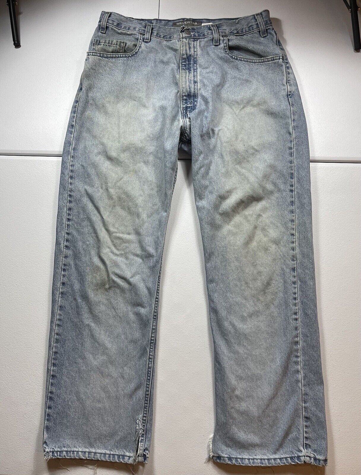 Vintage Levis SilverTab Jeans Mens 36x32 Blue Bag… - image 1