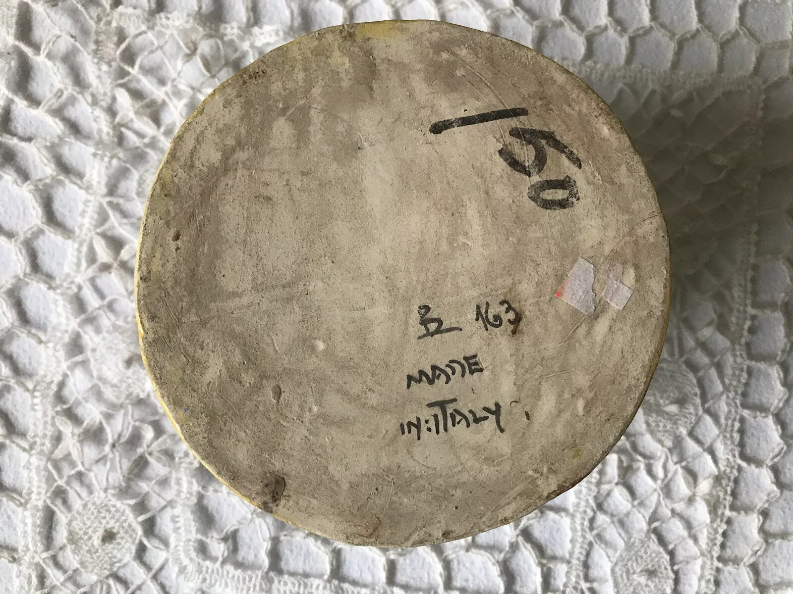 Beautiful Vintage Della Robbiastyle Wine Bottle Holder/Spice Jar/Candy Dish eBay