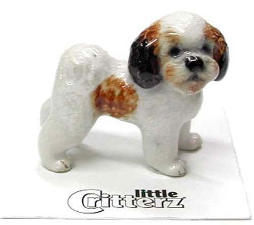 ➸ Figurine Miniature LITTERZ Dog Shih Tzu Sultan  - Photo 1 sur 1