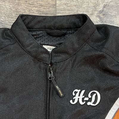 Harley Davidson Winged B&S Mesh Orange Functional Jacket 98382