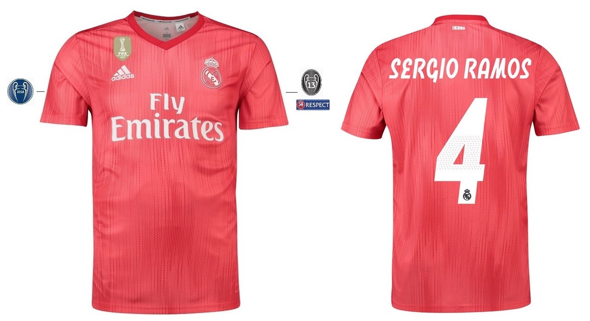 Trikot Adidas Real Madrid 2018-2019 Third UCL - Sergio Ramos