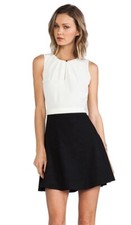 MARC JACOBS Black & White Size 0 Stretch Suiting Dress Retail $368