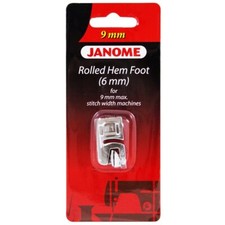 Genuine Janome Rolled Hem Foot (6mm) for 9mm ...