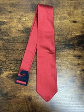 Brooks Brothers Solid Red Tie 100 Silk Men's Necktie 57"