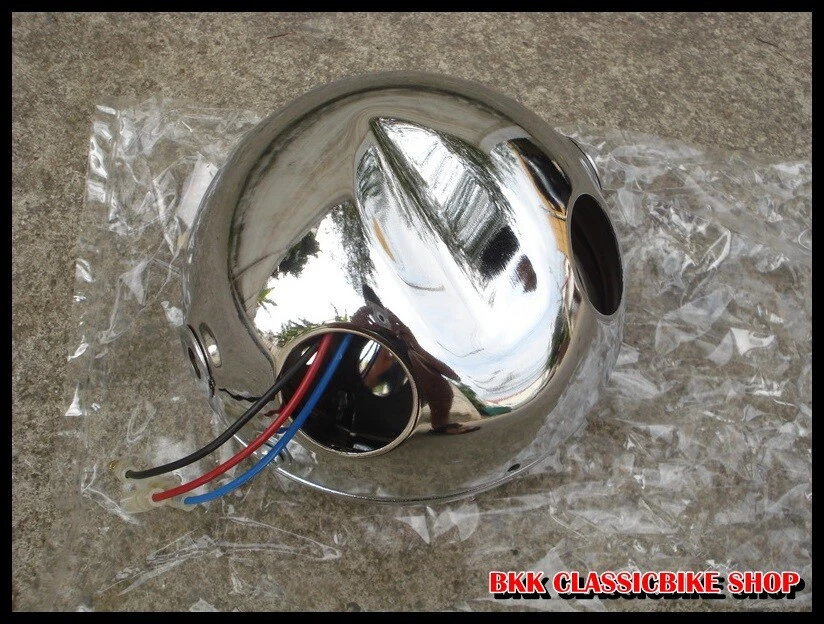 Faro + Estuche Cromo Luz Yamaha LC50 Champ 50 Ciclomotor Nuevo Foto 4 de 4