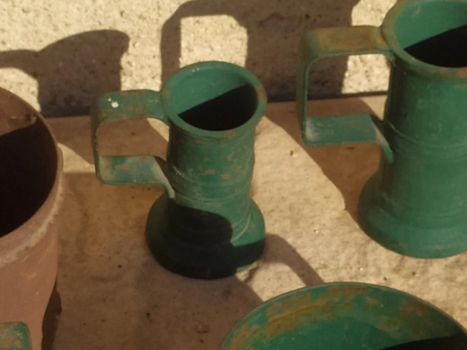 Lot de mesures anciennes à lait et à grains - Photo 4/4