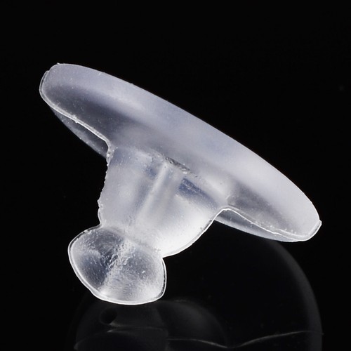 50x Ohrstopper Silikon Gummi Ohrmuttern Ohrhänger Ohrring Verschluss -Ohrstecker - Bild 7 von 9