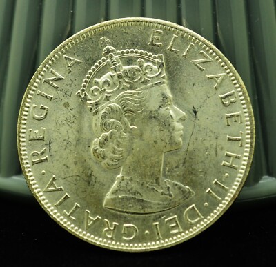 1964 Bermuda One Crown Uncirculated 50% Silver | eBay