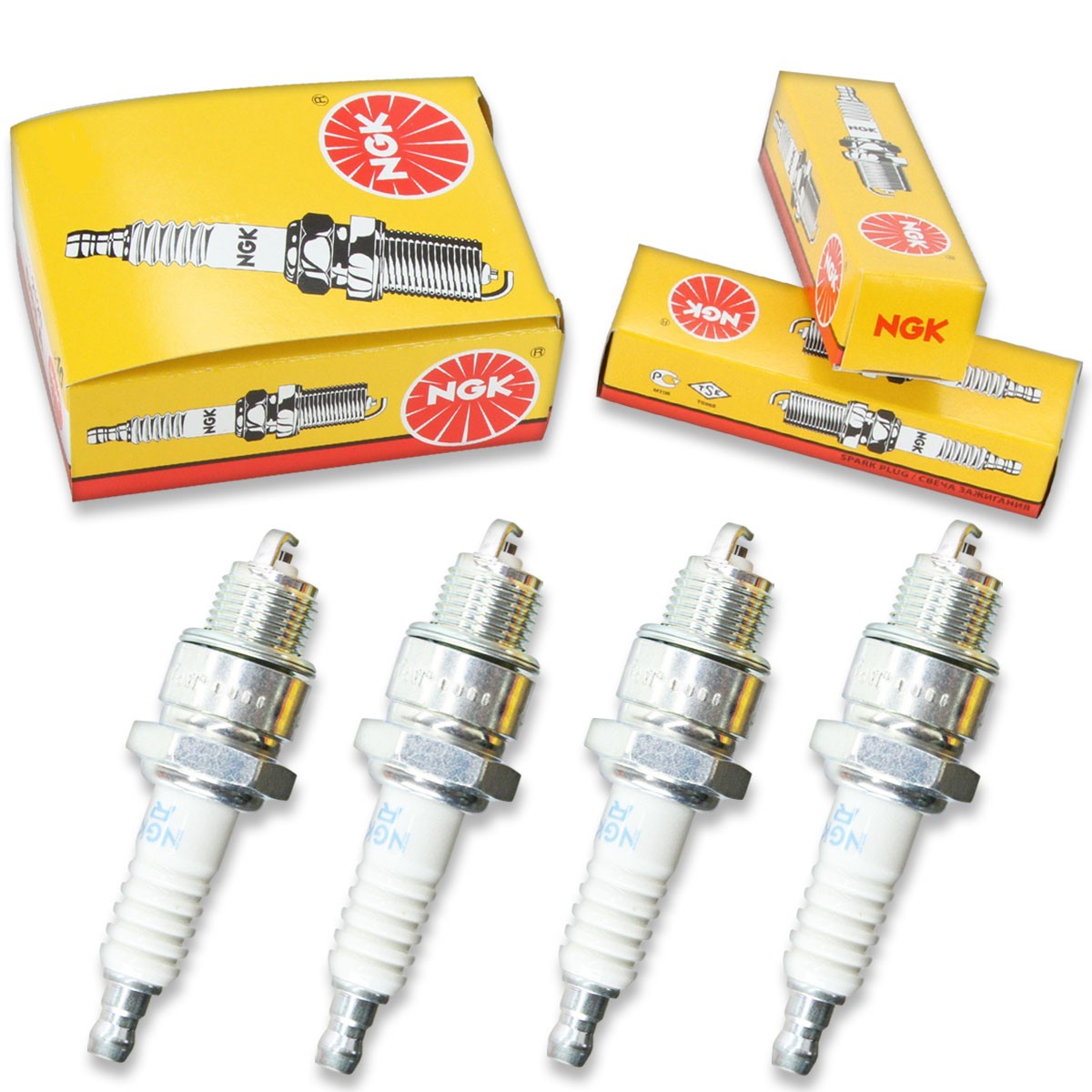 4 pc NGK 3133 BPZ8HS-10 Standard Spark Plugs for QL82YC QL78YC6 QL78YC 939M px