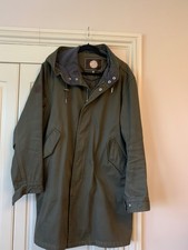Pretty Green Coat Mens M Khaki Green Blanket Lined Military Oasis Terrace Jacket