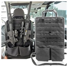 Tactical Car Seat Back Organizer, MOLLE Vehicle Seat Panel for Hunting Gear S...