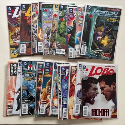 27 Modern Comics Dealers Lot Firestorm Lobo Hawk & Dove Legion Lost Marvel DC