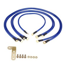 Car Ground Wire, Universal 5-Point Auto Car Earth Cable System Ground Wire Kit