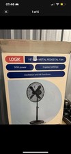 Logik Pedestal Fan 16” L16PFGM17 Metal only Box Damaged