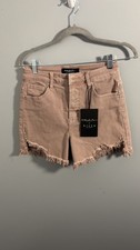 Risen brand mauve high-rise denim shorts size small