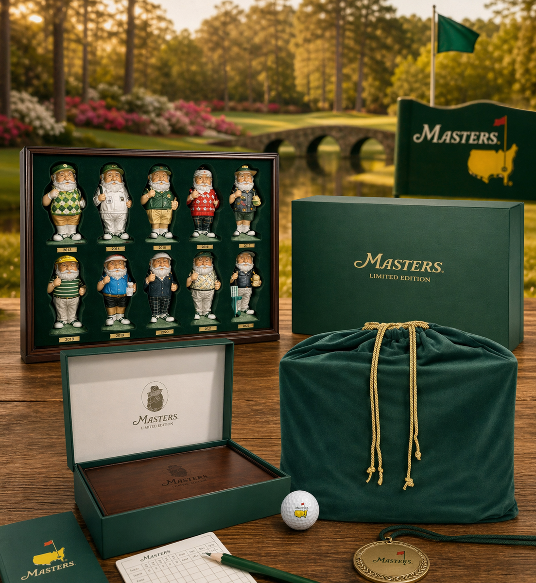 2026 Masters Mini Gnome Set Berckmans Limited Edition 16-26 10