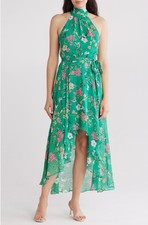 New Eliza J Floral High/Low Maxi Dress Size 12