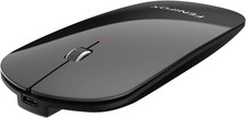 Bluetooth Mouse Slim Mini Whisper-Quiet Flat Portable Wireless Mice Rechargeable