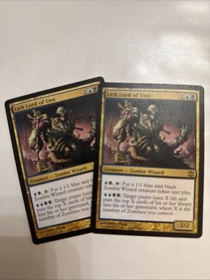 Lich Lord of Unx - Light Play MTG Alara Reborn x 2 Magic The Gathering