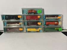 Vintage N Scale Atlas Freight Cars And Tankers Lot Of 10 Made In USA New & Used