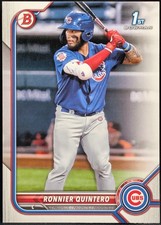 2022 Bowman Prospects Insert #BP-124 Ronnier Quintero Chicago Cubs FBC