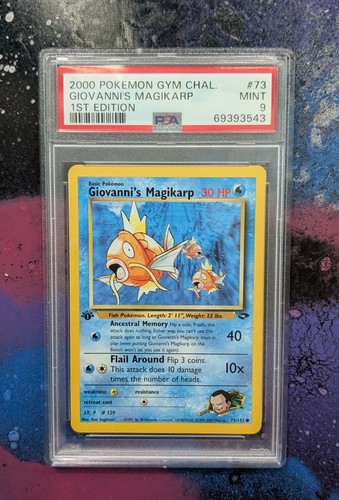 Giovanni's Magikarp (1st Edition) graded PSA 9 for sale on eBay