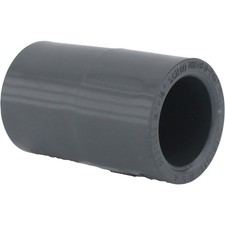 Charlotte Pipe 1/2 In. Sch. 80 Slip X Slip PVC Coupling PVC 08100 1000HA