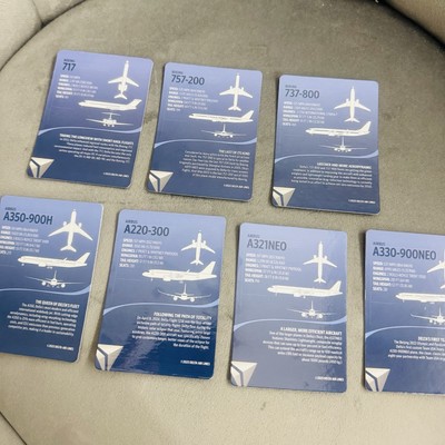 SET Of 7 NEW RELEASE 2025 Delta Air Lines Pilot Trading Cards